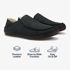 Moloā Slipper - Black / Dk Java